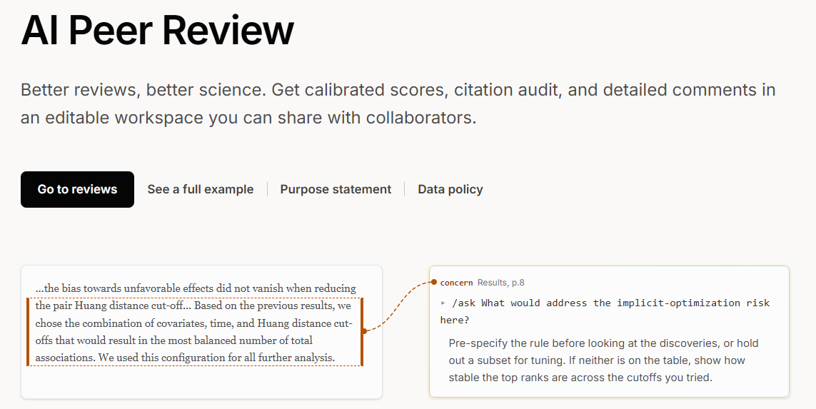 AI Peer Review